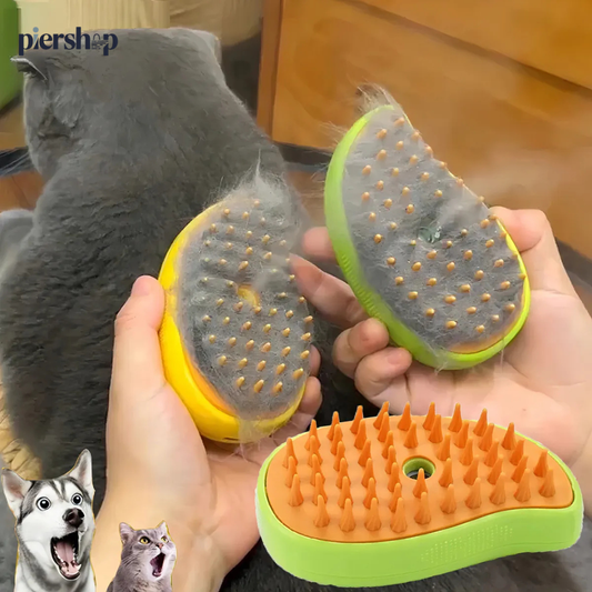 Cepillo eléctrico para mascotas con vaporizador